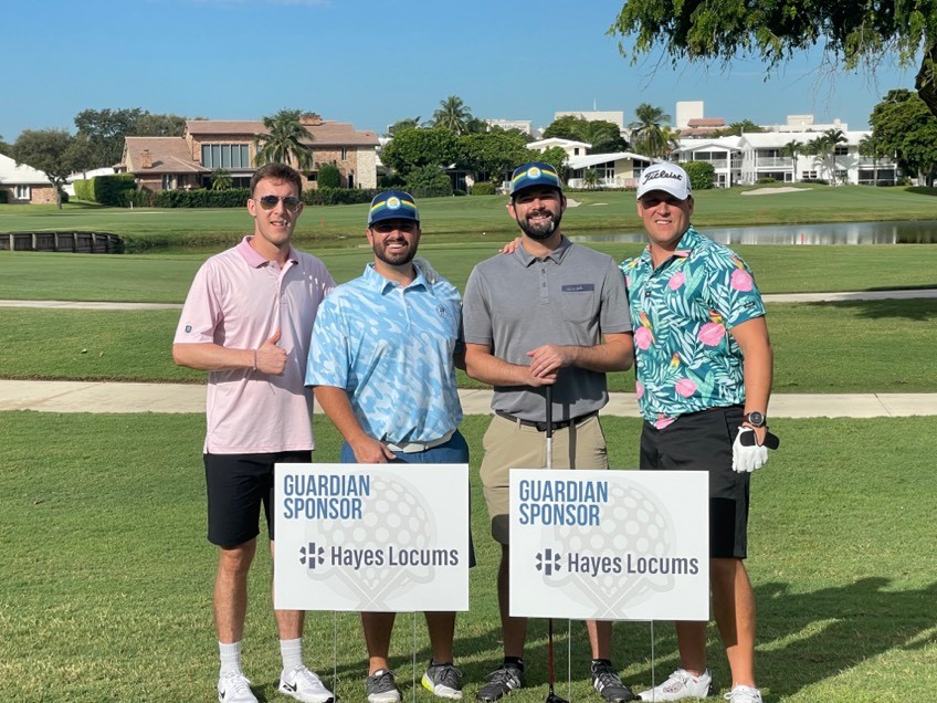 Hayes Locums employees at 4KIDS golf tournament